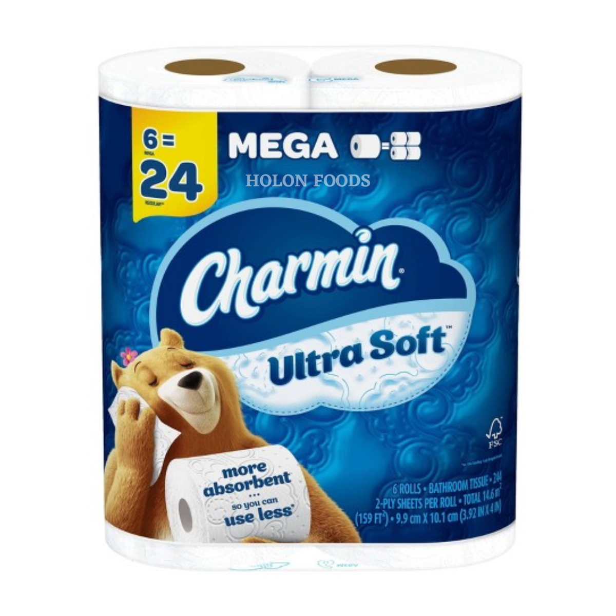 Shop Charmin Jumbo Rolls Ultra Soft Toilet Paper 6 ct | Holon Kosher ...