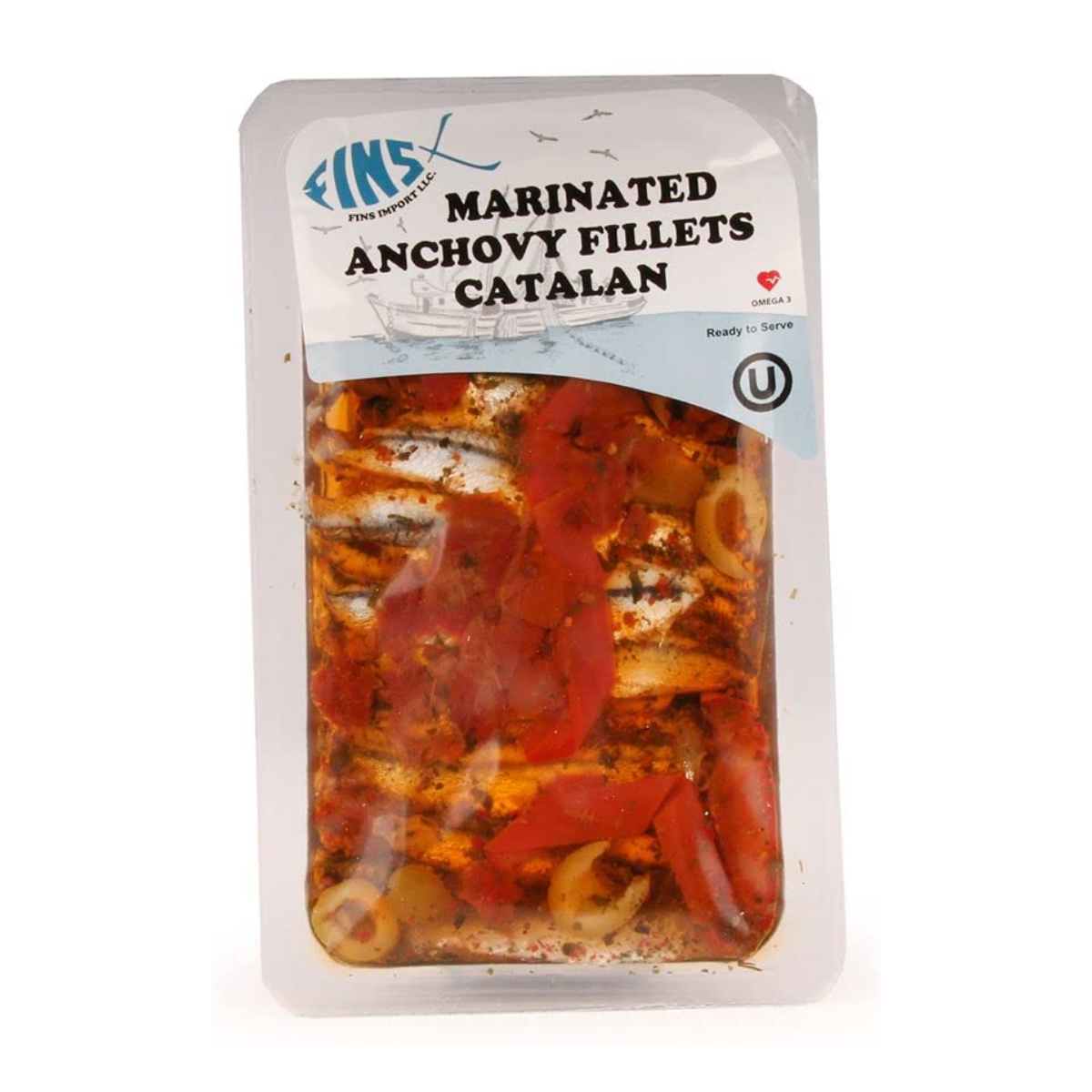 Buy Fins Marinated Anchovy Fillets Catalan 4.4 oz Holon Kosher Foods