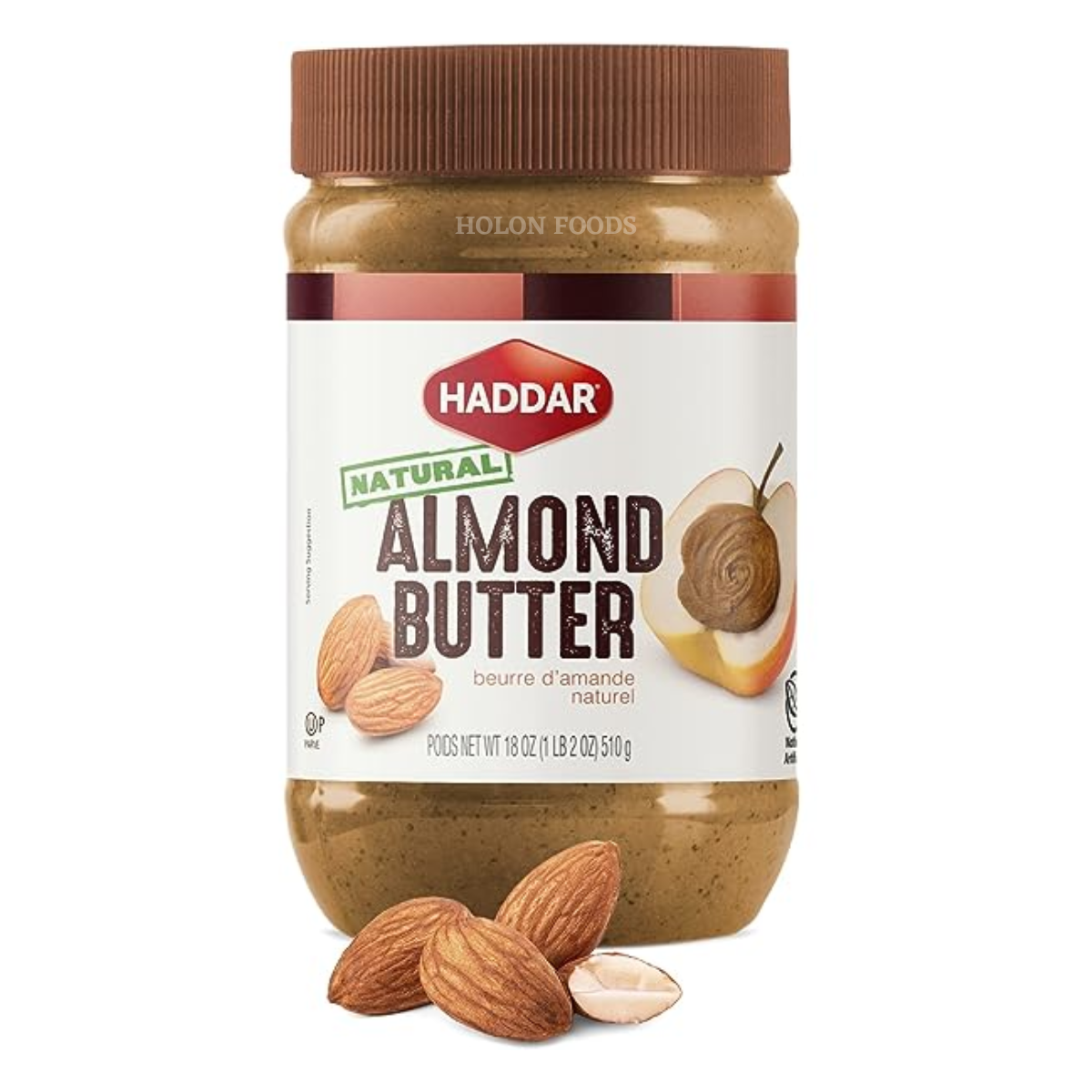 Buy Haddar Natural Almond Butter 18 oz Holon Kosher Foods Israeli