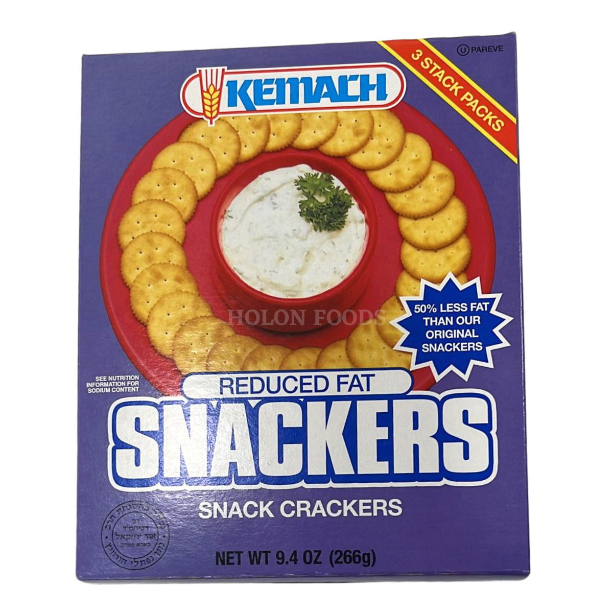 Order Kemach Reduced Fat Snackers Crackers 9.4 oz online Holon Kosher