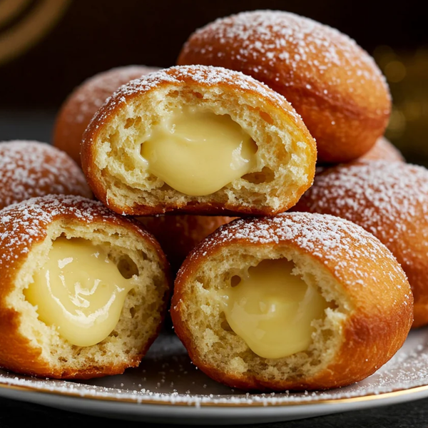 Vanilla Creme Filled Sufganiyot, Regular Size, 6 ct