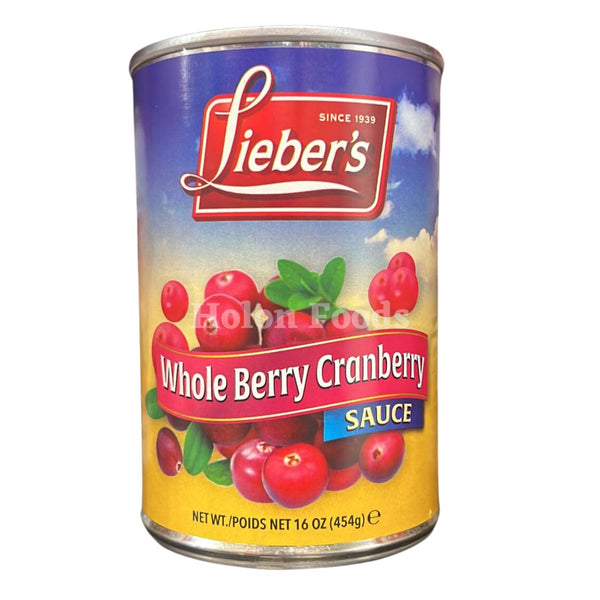Lieber's Whole Berry Cranberry Sauce 16 oz
