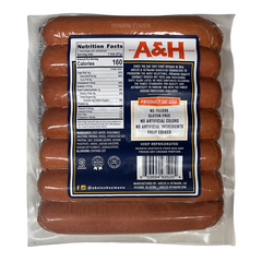 A&H Beef Frankfurters 14 oz