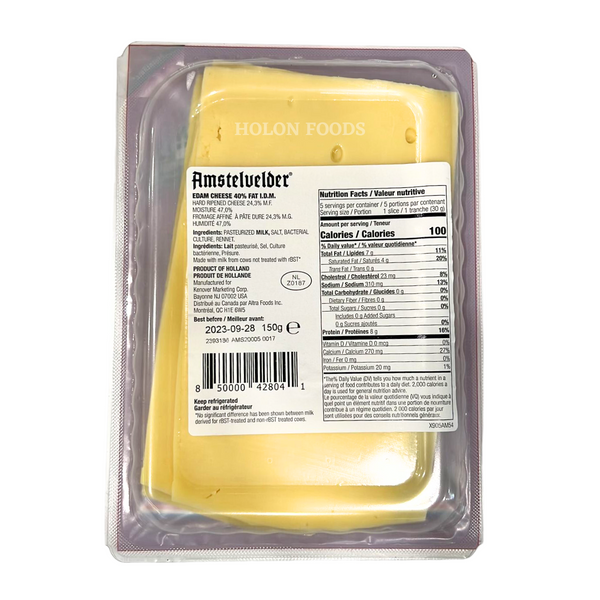 Amstelvelder Less Fat Edam Sliced Cheese 5.29 oz