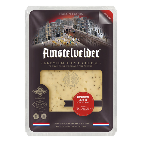 Amstelvelder Pepper Jack Sliced Cheese 5.29 oz
