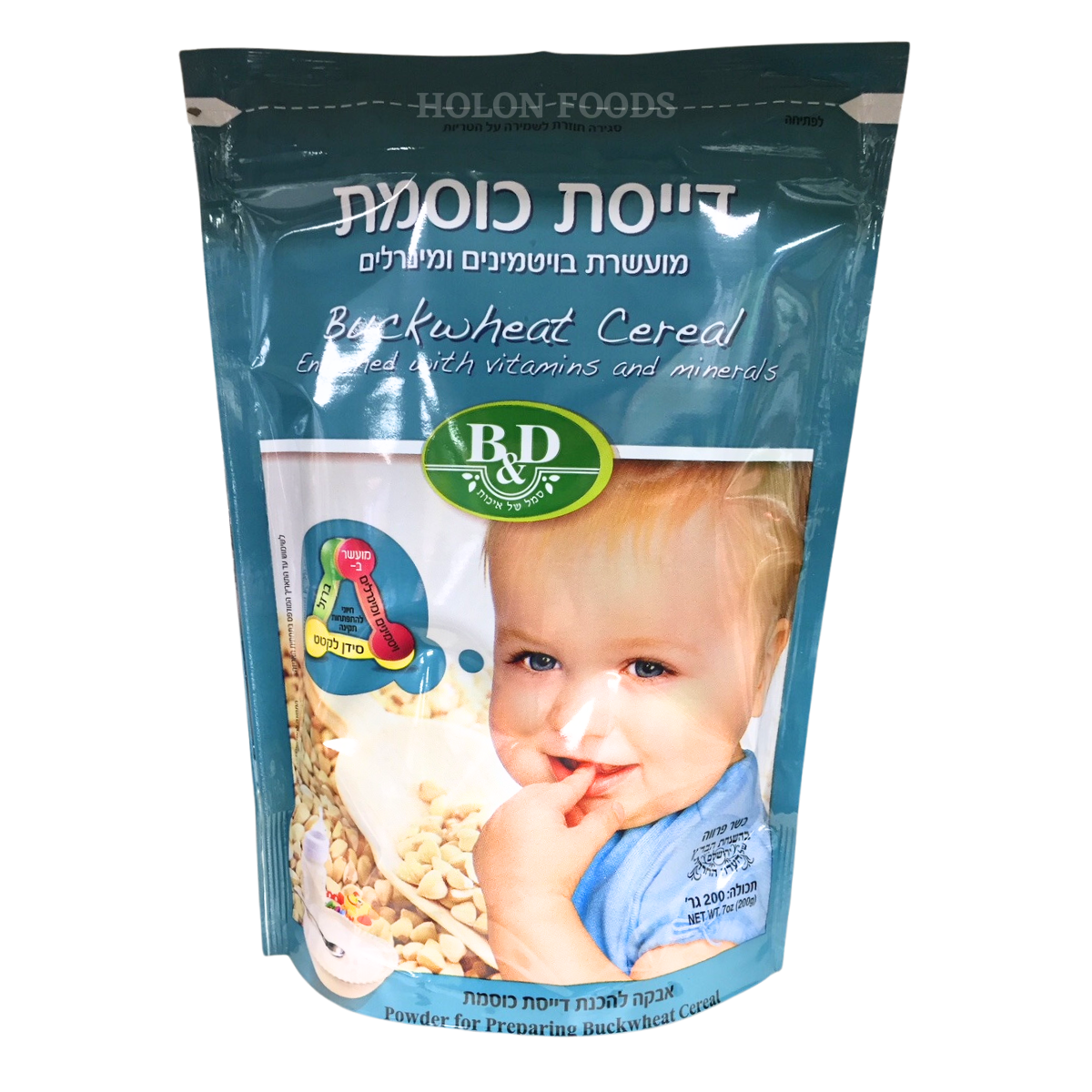 Order B&D Baby Buckwheat Cereal 7 oz online Holon Kosher Foods Best Online Kosher for