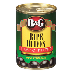 B&G Jumbo Pitted Ripe Olives 5.75 oz