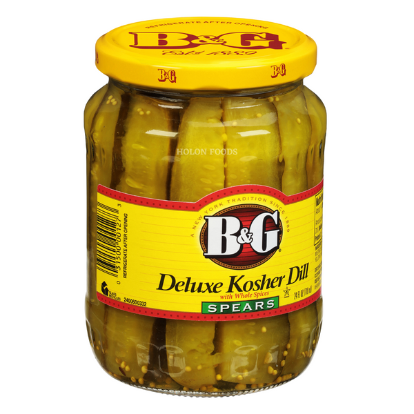 B&G Deluxe Kosher Dill Pickle Spears 24 oz