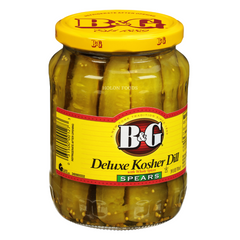 B&G Deluxe Kosher Dill Pickle Spears 24 oz