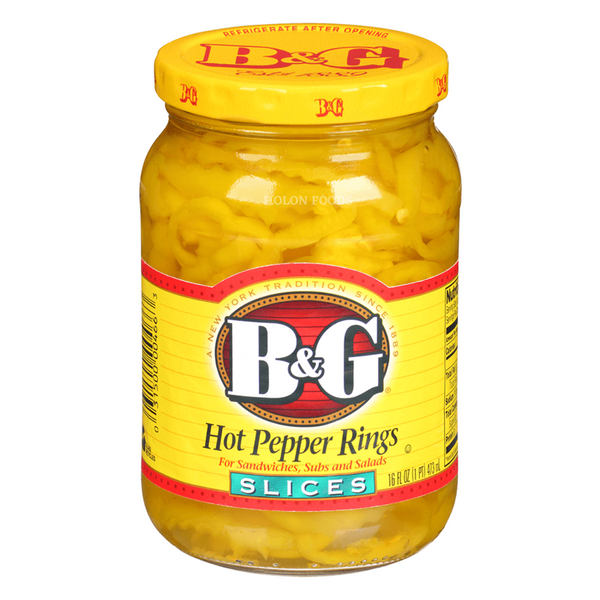 B&G Sliced Hot Pepper Rings 16 oz