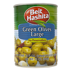 Beit Hashita Large Green Olives 18 oz