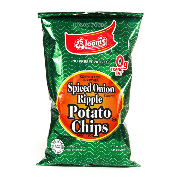 Bloom's Spiced Onion Ripple Potato Chips 5 oz