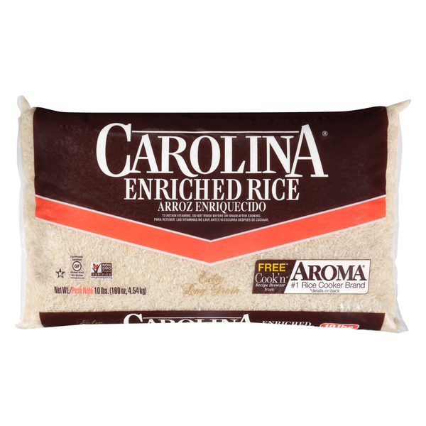 Carolina Enriched Rice Extra Long Grain 10 lbs