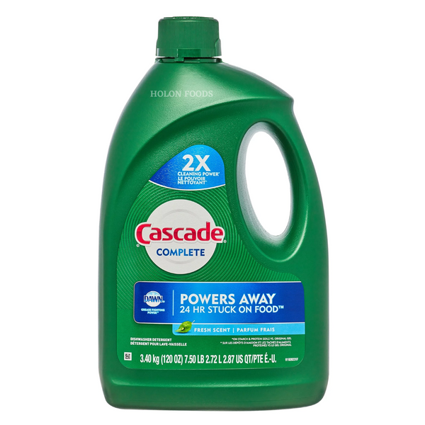 Cascade Complete Gel Dishwasher Detergent 120 oz