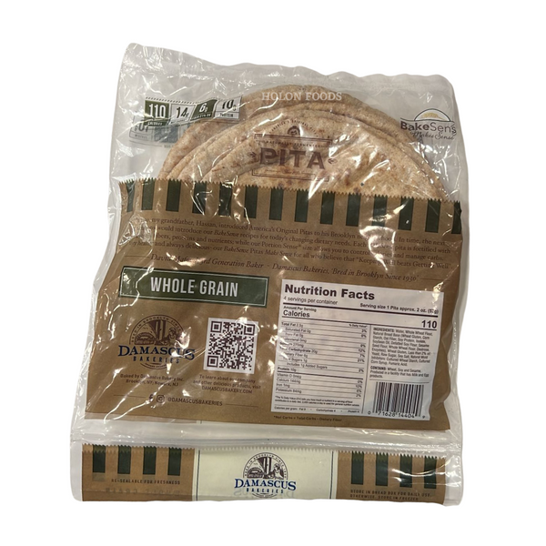 Damascus Bakeries Whole Grain Pita 4 ct