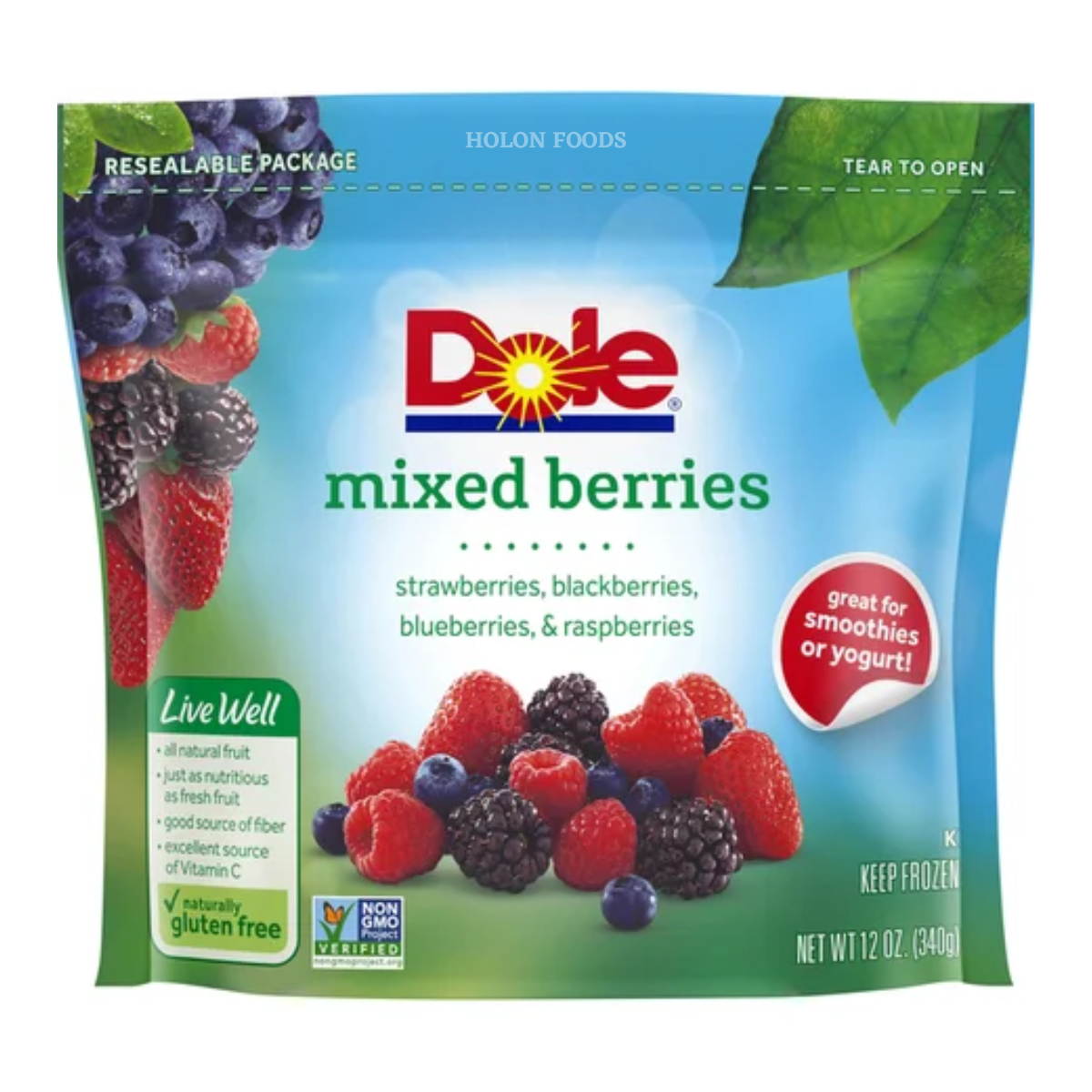 Order Dole Frozen Mixed Berries 12 oz online Holon Kosher Foods