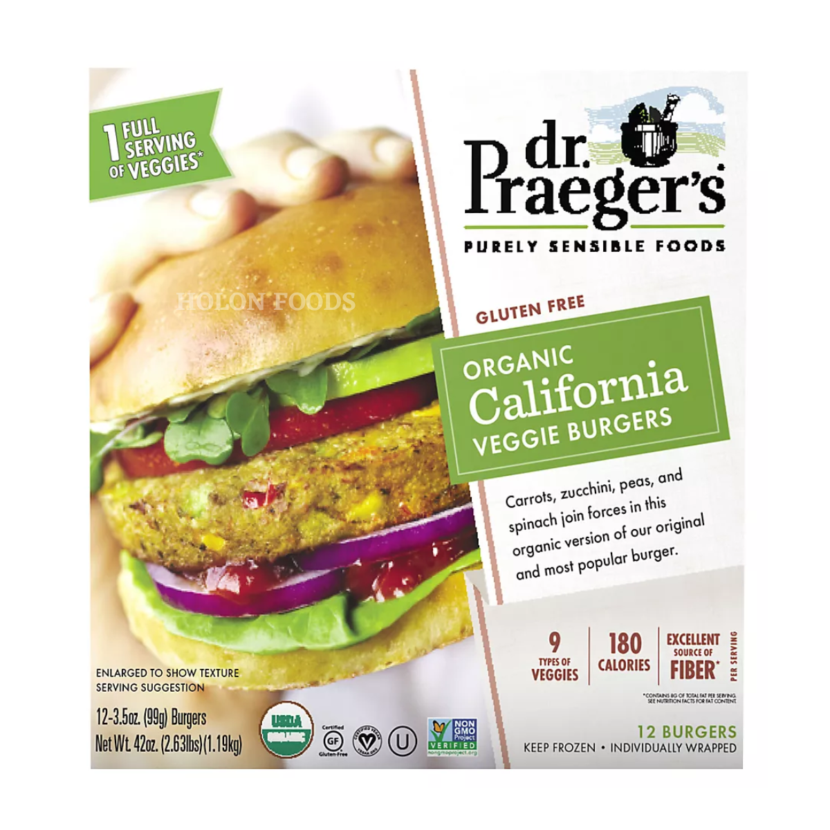 Buy Dr. Praeger's California Veggie Burger 4 ct Holon Kosher Foods