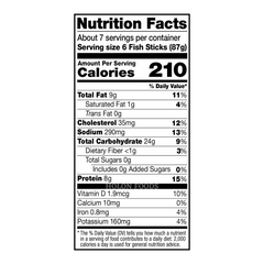 Dr. Praeger's Crunchy Breaded Fish Sticks 24 oz