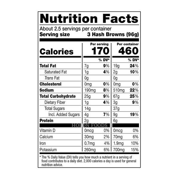 Dr. Praeger's Sweet Potato Hash Browns 9 oz