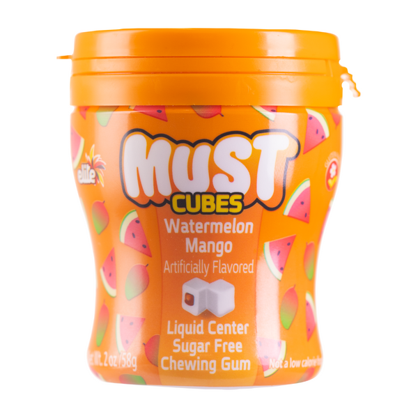 Elite Must Sugar Free Watermelon Mango Cubed Gum 2 oz