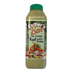 Esther's Best Lite Creamy Basit Pesto Dressing 16 oz