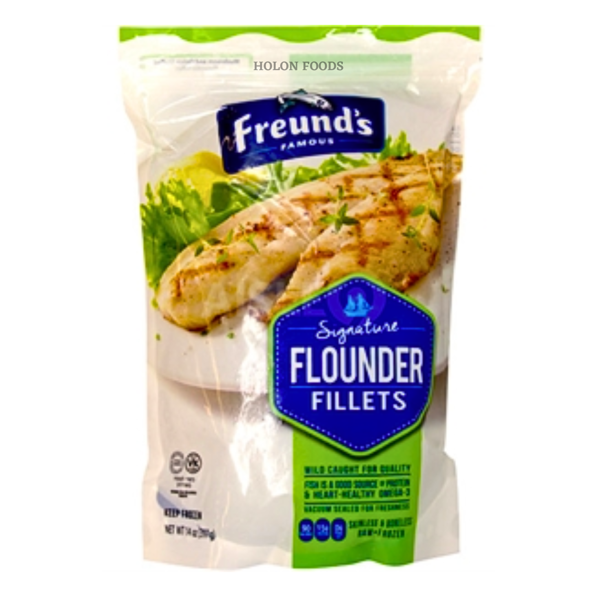 Shop Freund's Famous Breaded Flounder Fillets 16 oz Holon Kosher