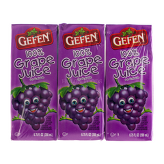 Gefen 100% Grape Juice 6.75 oz (3 pack)