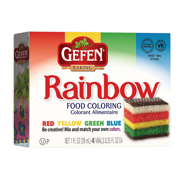 Gefen Rainbow Food Coloring 1 oz