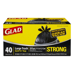 Glad Large Trash 40 ct