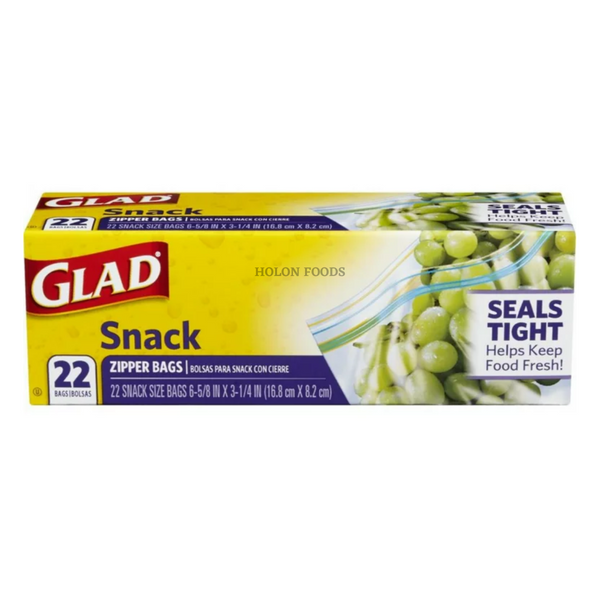 Glad Zipper Food Storage Plastic Bags 22 ct