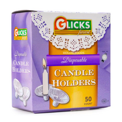 Glicks Disposable Candle Holders 50 ct