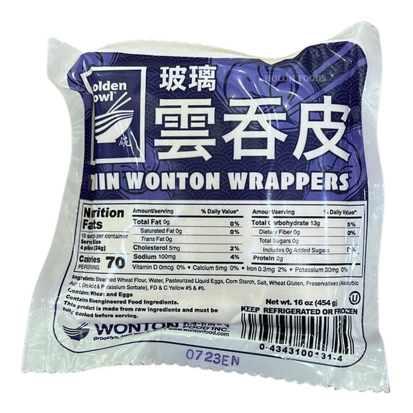 Golden Bowl Wonton Wrappers 16 oz