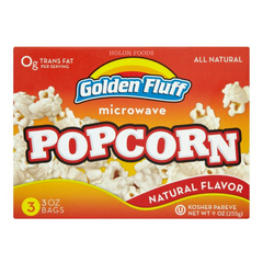 Golden Fluff Natural Flavor Popcorn 9 oz