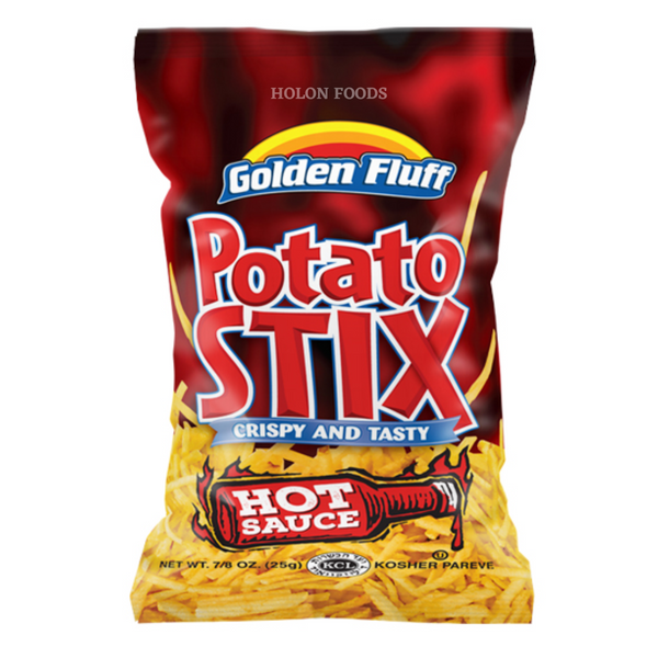 Golden Fluff Potato Stix Hot Sauce 7/8 oz