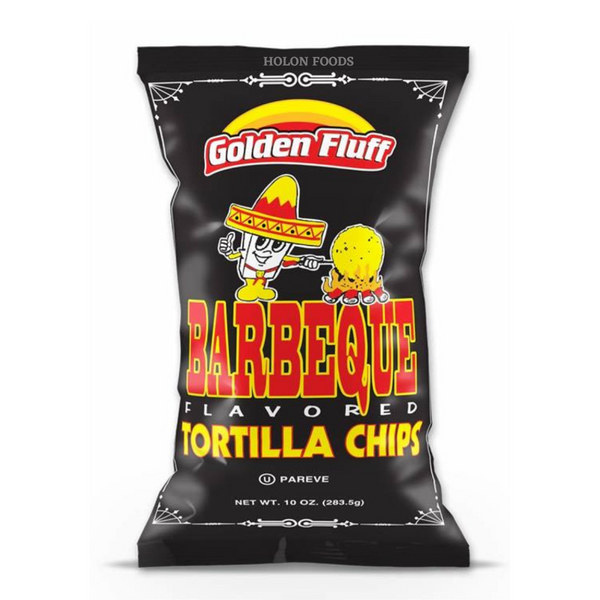 Golden Fluff Tortilla Chips Barbecue Flavored 10 oz