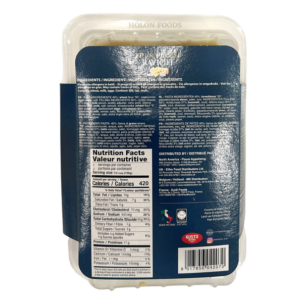 Gusto Buono Four Cheese Ravioli 10.58 oz