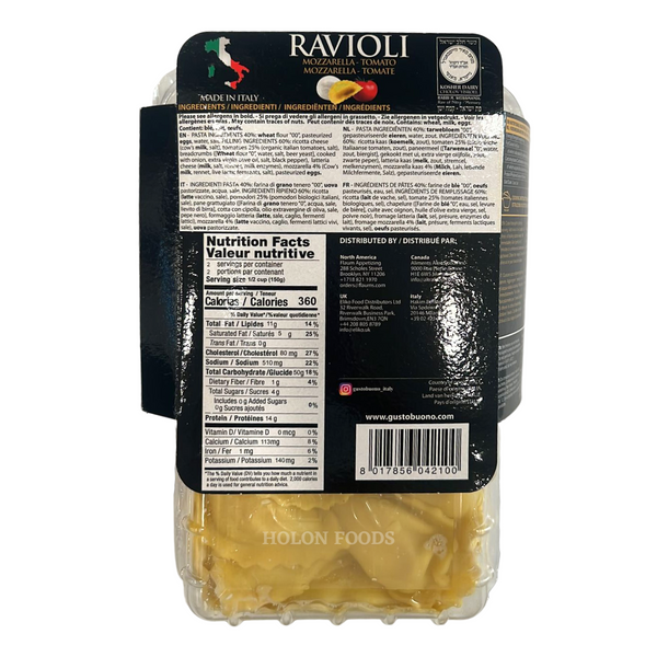 Gusto Buono Mozzarella Tomato Ravioli 10.58 oz