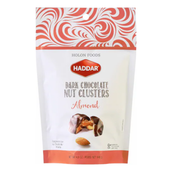Haddar Almond Dark Chocolate Nut Clusters 4.9 oz