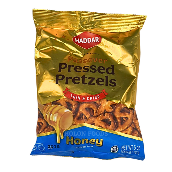 Haddar Gluten Free Pressed Honey Pretzels 5 oz