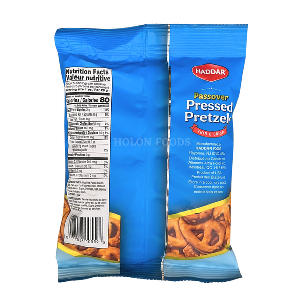 Haddar Pressed Pretzels 5 oz