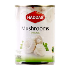 Haddar Whole Mushrooms 8 oz
