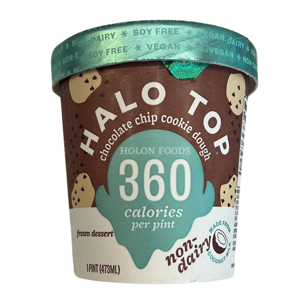 Halo Top Chocolate Chip Cookie Dough Ice Cream 16 oz