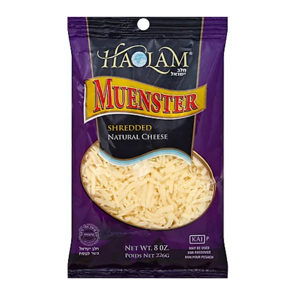 Haolam Shredded Muenster Cheese 8 oz
