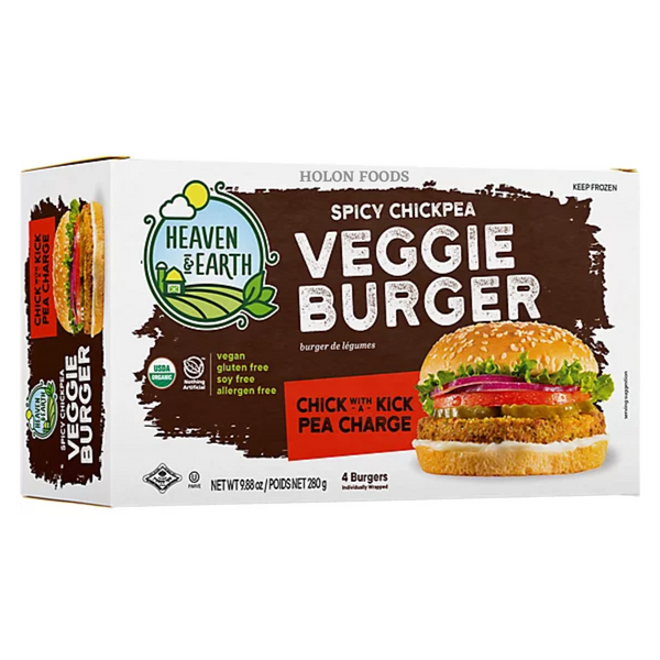 Heaven & Earth Spicy Chickpea Veggie Burger 9.88 oz