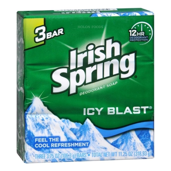 Irish Spring Icy Blast Bar Soap 3 ct