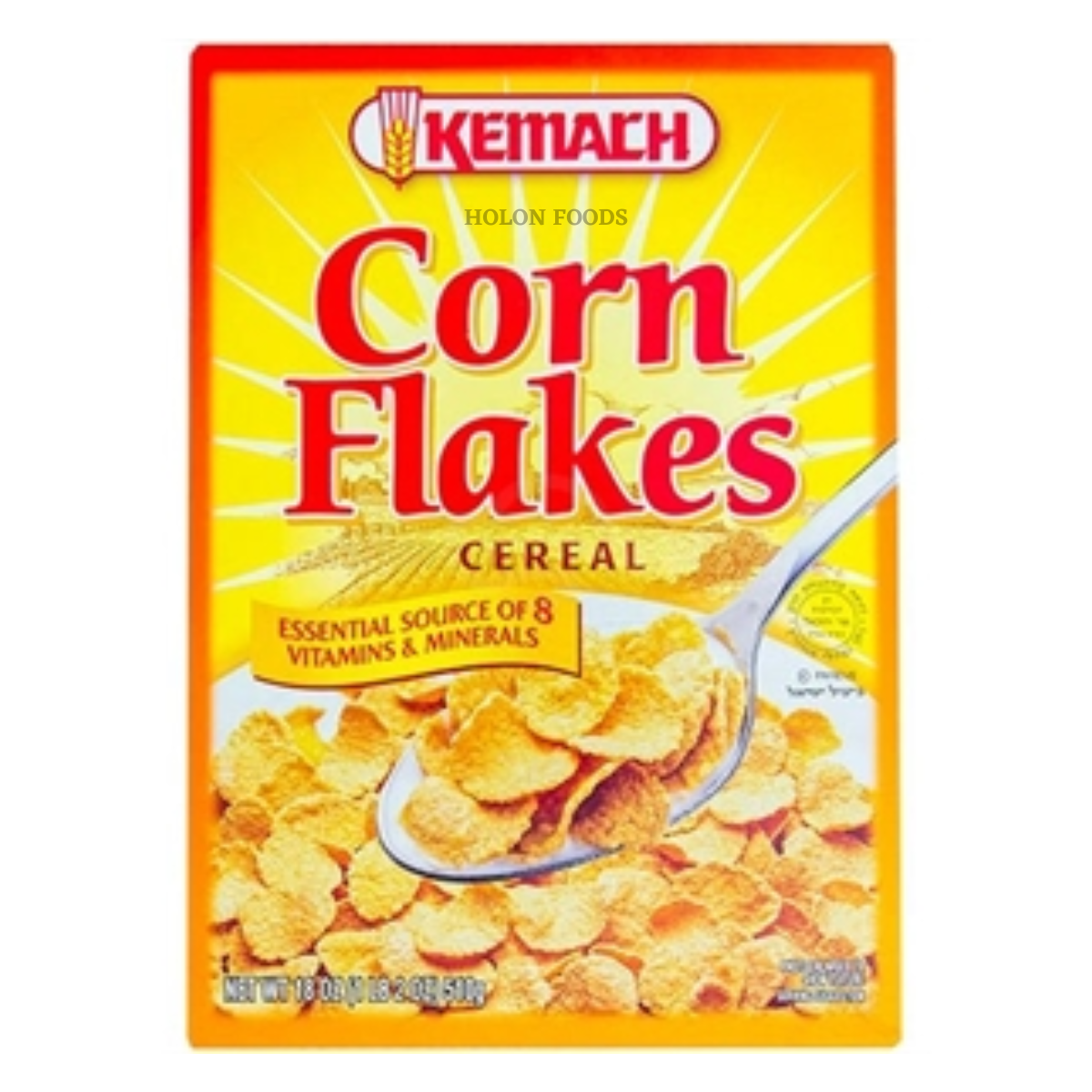 Shop Kemach Corn Flakes Cereal 18 oz | Holon Kosher Foods | Online ...
