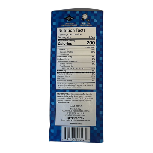 Klein's Classic Ice Cream Vanilla 6 ct