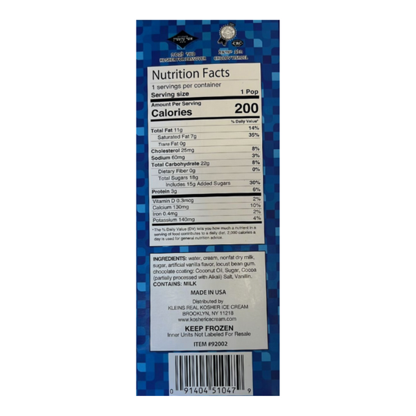 Klein's Classic Treat Vanilla Ice Cream 6 ct