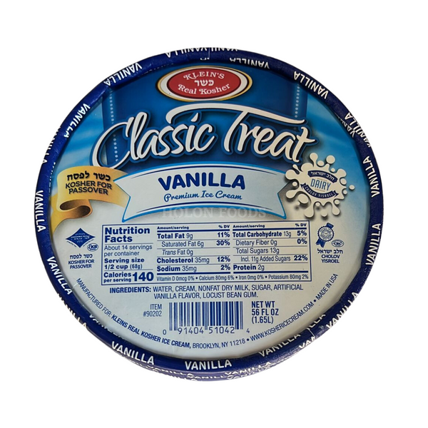 Klein's Classic Treat Vanilla Premium Ice Cream 56 oz