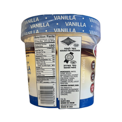 Klein's Smooth & Creamy Vanilla Artificial Flavor Ice Cream 56 oz